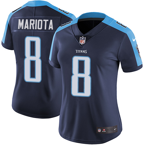 2019 Women Tennessee Titans 8 Mariota blue Nike Vapor Untouchable Limited NFL Jersey